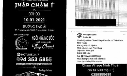 Sở Xây dựng Ninh Thuận "tuýt còi" dự án khu dân cư Tháp Chàm 1