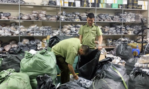 Hà Nội: Phát hiện kho giày dép giả với số lượng "khủng"