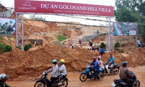 Dự án Goldsand Hill Villa gây sạt lở, Bình Thuận chỉ đạo khẩn