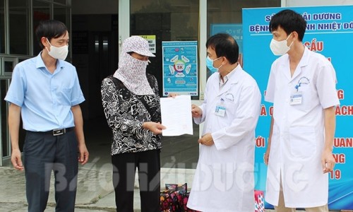 Bệnh nhân COVID-19 cuối cùng ở Hải Dương ra viện