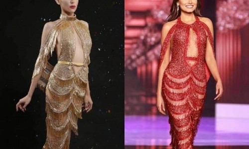 Đầm dạ hội của Tân Hoa hậu Hoàn vũ 2020 bị nghi đạo nhái