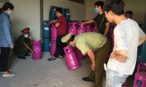 Thừa Thiên Huế: Tạm giữ số lượng lớn bình gas vi phạm sở hữu trí tuệ