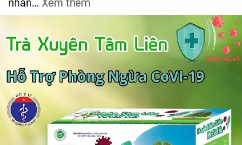 Cảnh báo: Sản phẩm Trà xuyên tâm liên Khải Hà