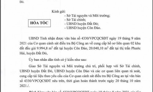 Bộ Công an vào cuộc điều tra 2 khu đất