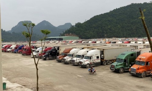 Lạng Sơn: Dừng tiếp nhận xe chở hoa quả tươi lên cửa khẩu đến Tết Nguyên đán