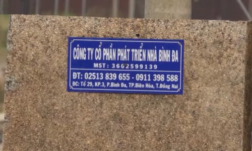 Công an điều tra sai phạm tại Dự án khu dân cư Bình Đa của Bidaco