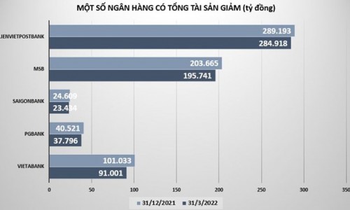 Tổng tài sản và tiền gửi của nhiều ngân hàng nhỏ sụt giảm