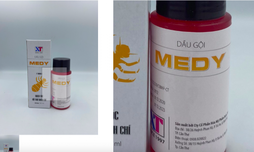Thu hồi lô dầu gội Medy trị chấy không đảm bảo yêu cầu về chất lượng