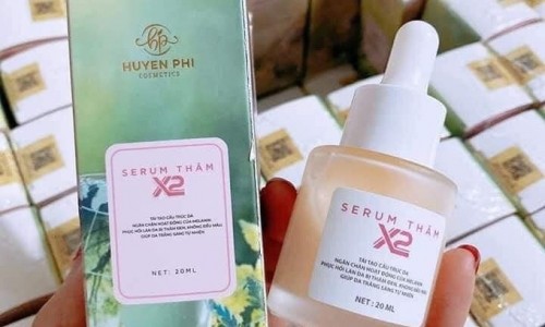 Chứa chất cấm, Serum thâm X2 - Nhãn hàng Huyền Phi Cosmetics bị đình chỉ lưu hành, tiêu huỷ