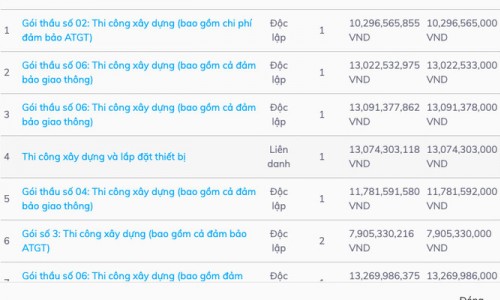 Hà Nam: Công ty Xây dựng Phúc Thành trúng nhiều gói thầu tiết kiệm ngân sách cực thấp