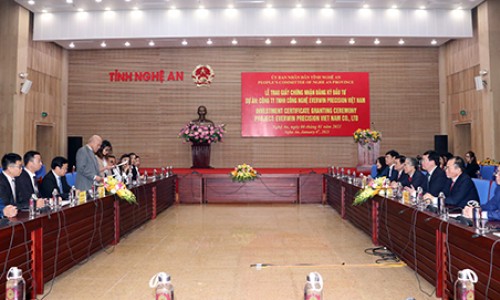 Dự án 200 triệu USD được đầu tư vào VSIP Nghệ An