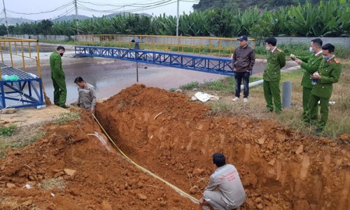 Công ty BHL Sơn La xả thải xuống hang ngầm gây ô nhiễm môi trường