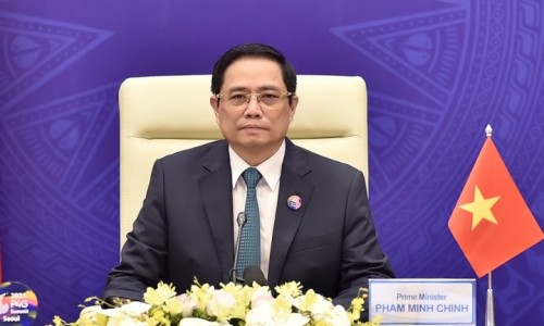 Thủ tướng Phạm Minh Chính kêu gọi quốc tế chung tay đẩy lùi đại dịch COVID-19