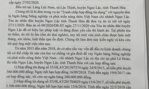 Ngọc Lặc - Thanh Hóa: Người dân gặp khó khi vay vốn ngân hàng