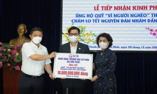 TP.HCM tiếp nhận gần 56 tỷ đồng chăm lo Tết cho người nghèo