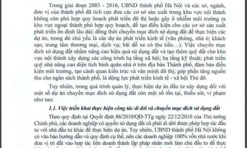 TTCP kiểm tra việc xử lý sau thanh tra 38 dự án 'đất vàng' Hà Nội, danh sách chi tiết các dự án