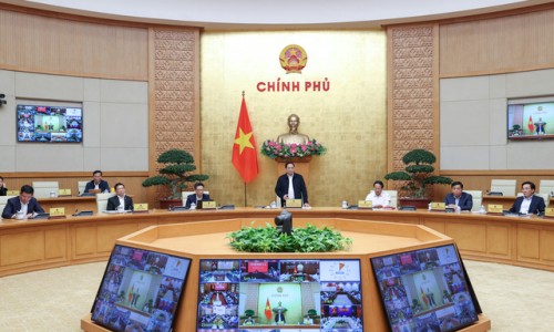Chính phủ họp trực tuyến toàn quốc về phục hồi kinh tế - xã hội