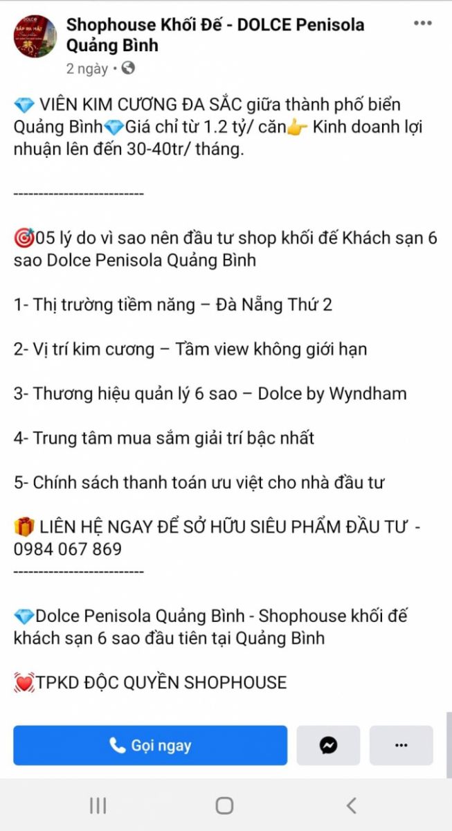 Dự án Dolce Penisola Quảng Bình chưa đủ điều kiện huy động vốn