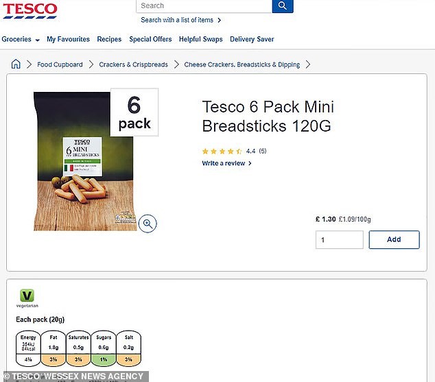 Tesco thu hồi khẩn cấp bánh mì que mini vì nguy cơ gây dị ứng cao