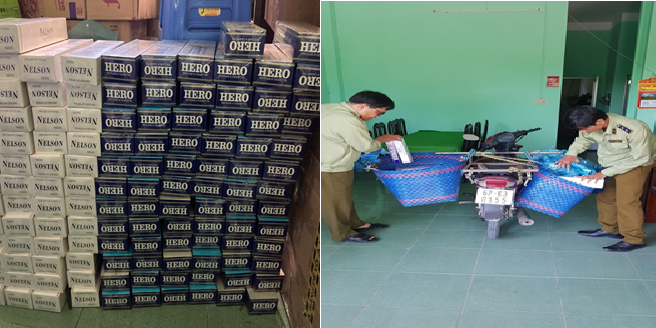 Bùng nổ hoạt động buôn lậu thuốc lá nhập lậu tại miền Trung và miền Nam