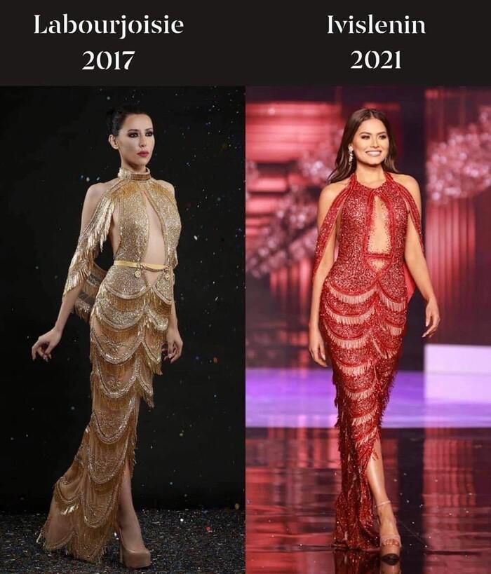 Đầm dạ hội của Tân Hoa hậu Hoàn vũ 2020 bị nghi đạo nhái