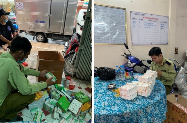 Đồng Tháp: Phát hiện, tịch thu lượng lớn thuốc tân dược không rõ nguồn gốc