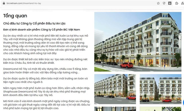 Lộ diện loạt sai phạm tại dự án Dream Land Tây Hồ