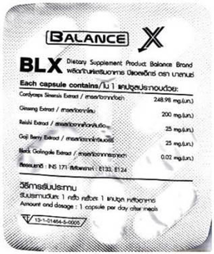 Thu hồi sản phẩm BALANCE X do chứa chất kích dục