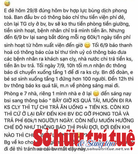 Thanh Hoá: Có hay không việc bác sĩ thông báo thu tiền giãn cách tại bệnh viện Đa khoa Hợp Lực?