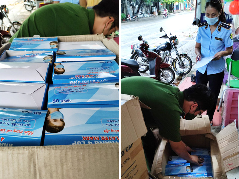 Tuyên Quang: Bắt giữ hơn 13.000 khẩu trang y tế không rõ nguồn gốc bán trên Facebook
