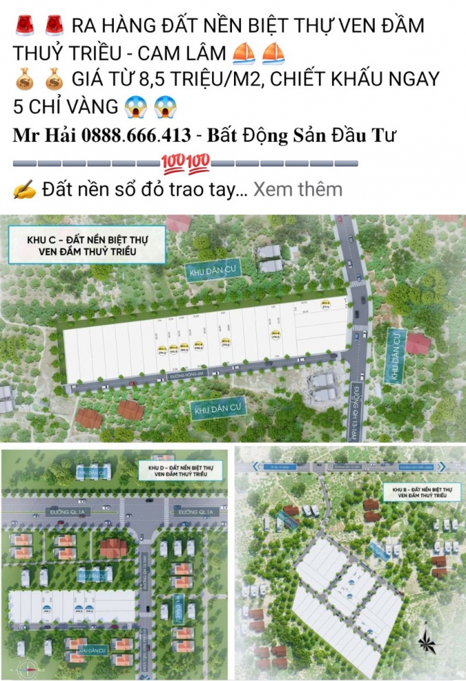 Khánh Hoà: Cam Lâm vẫn nóng tình trạng phân lô bán nền, có dấu hiệu trốn thuế