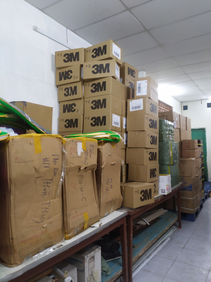 Phát hiện gần 10.000 khẩu trang nghi giả nhãn hiệu trong khuôn viên Hội chữ thập đỏ