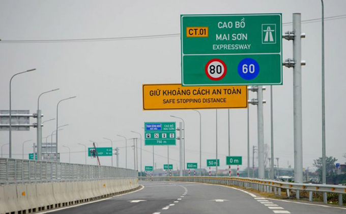 Thông xe cao tốc Bắc - Nam đoạn Cao Bồ - Mai Sơn từ ngày 5/2