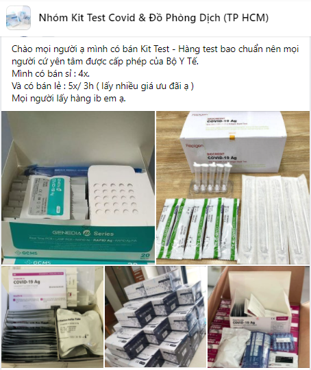 Kit test nhanh Covid-19 trôi nổi, loạn giá trên thị trường