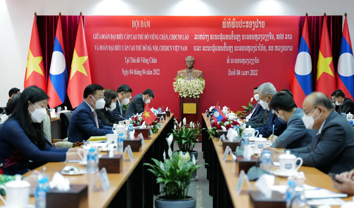 Thủ đô Hà Nội và Thủ đô Viêng Chăn (Lào) ký kết biên bản thỏa thuận hợp tác, giai đoạn 2022-2025