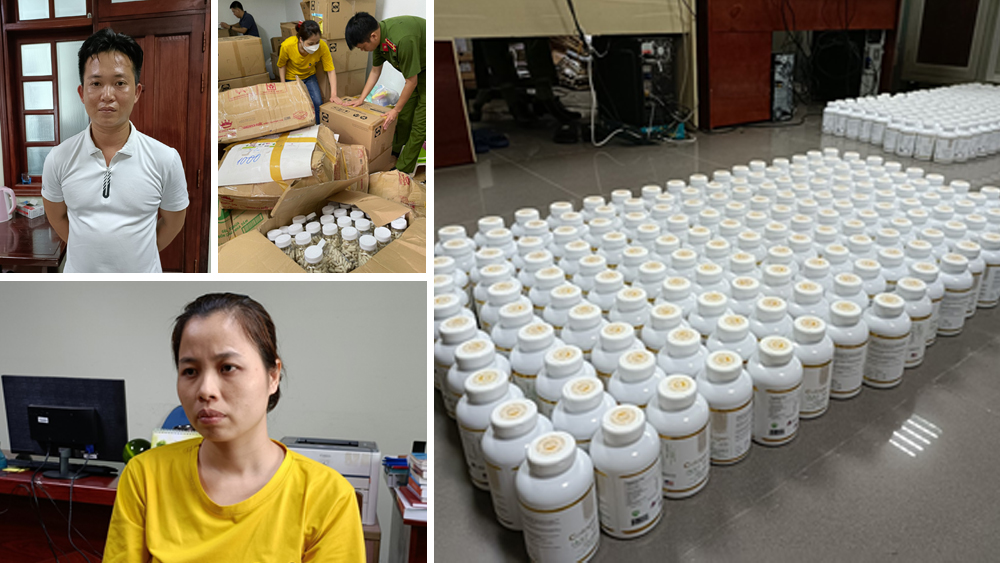 Bắc Giang: Triệt phá đường dây thực phẩm chức năng giả số lượng lớn