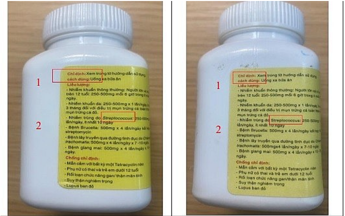 Cảnh báo tình trạng thuốc kháng sinh Tetracyclin bị làm giả