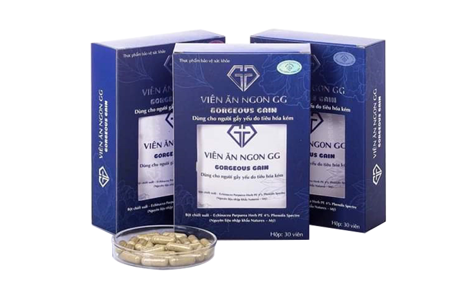 Cảnh báo: Viên ăn ngon GG và Viên thảo mộc GG quảng cáo không đúng giấy phép
