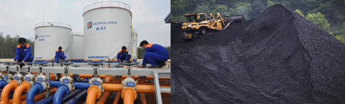 Nhập khẩu xăng dầu, than đá tăng trên 120%