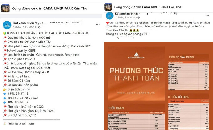 Dự án Cara River Park của Đất Xanh miền Tây bị "tuýt còi"